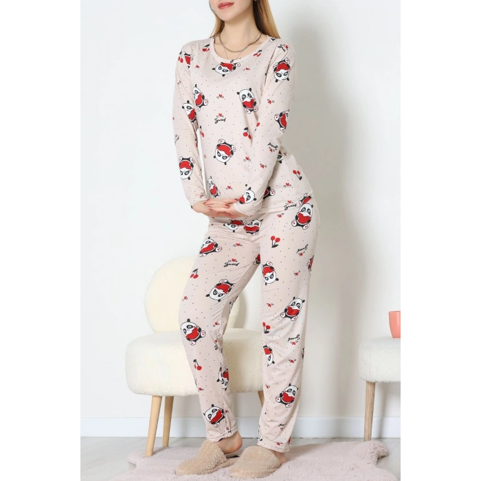 Milan Pijama Takımı Bej - 55010.1567.
