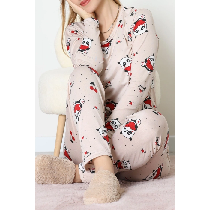 Milan Pijama Takımı Bej - 55010.1567.