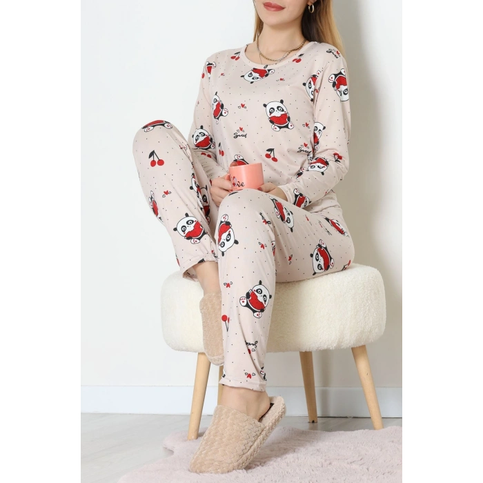 Milan Pijama Takımı Bej - 55010.1567.