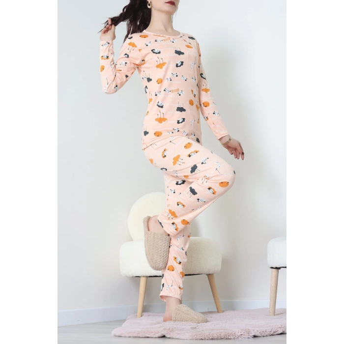 Milan Pijama Takımı Somon - 55010.1567.