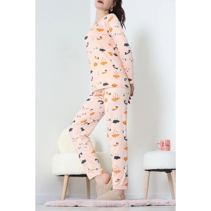Milan Pijama Takımı Somon - 55010.1567.