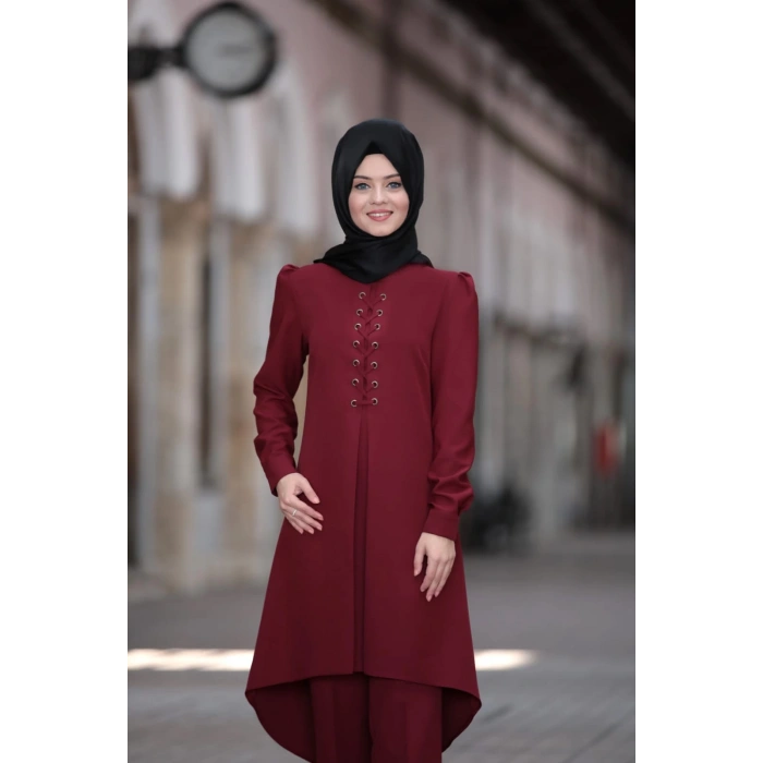 Mina İkili Takım Bordo 5368