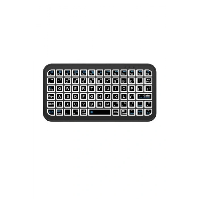 Mini Klavye Smarttv Işıklı Bluetooth Kablosuz Televizyon Ps3 Dizüstü Tabletler Ve Telefonlar İçin