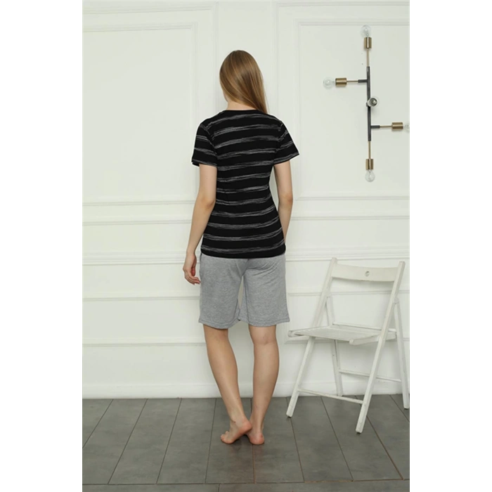Moda Çizgi Aile Penye Şortlu Pijama Takım (anne - kız ) 50115 Ayrı Ayrı Satılır . Fiyatları Farklıdır