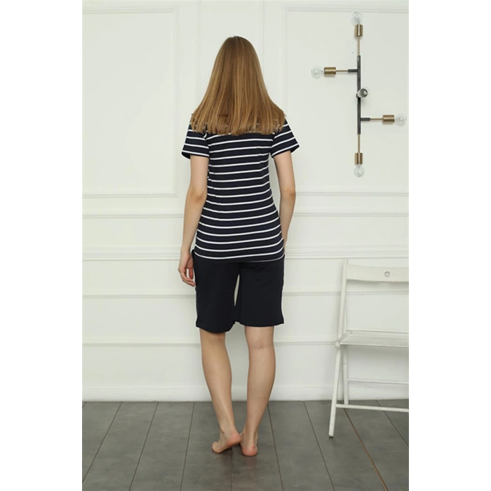 Moda Çizgi Aile Penye Şortlu Pijama Takım (anne - kız ) 50117 Ayrı Ayrı Satılır . Fiyatları Farklıdır