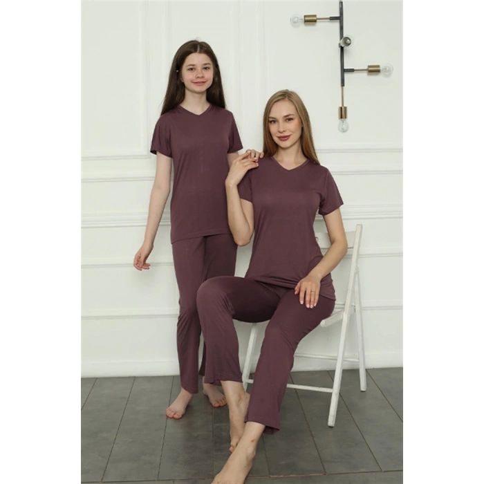 Moda Çizgi Anne Kız Aile Penye Pijama Takım Ayrı Ayrı Satılır. Fiyatları Farklıdır 50106