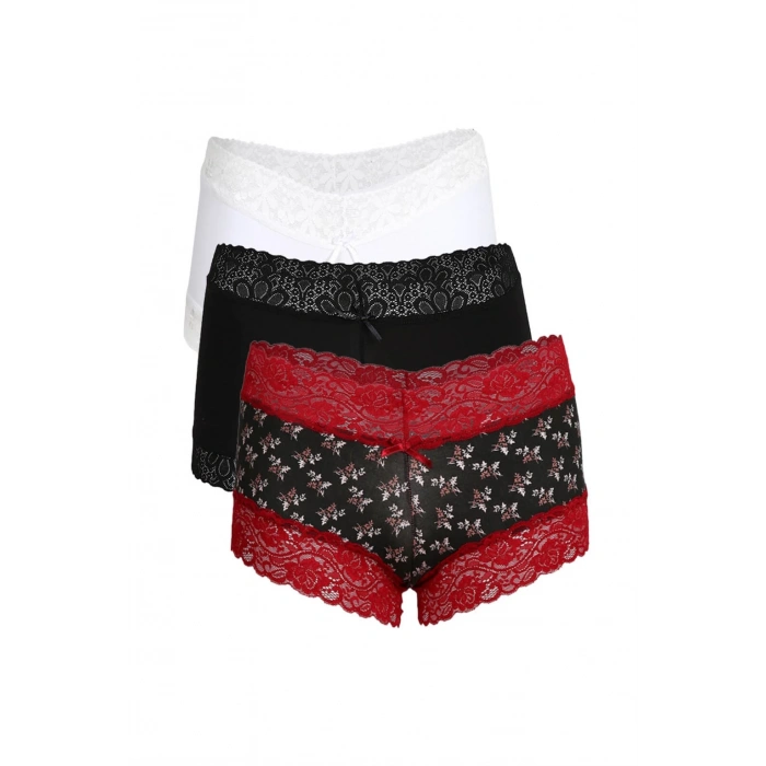 Moda Çizgi Bayan 3lü Boxer 40203