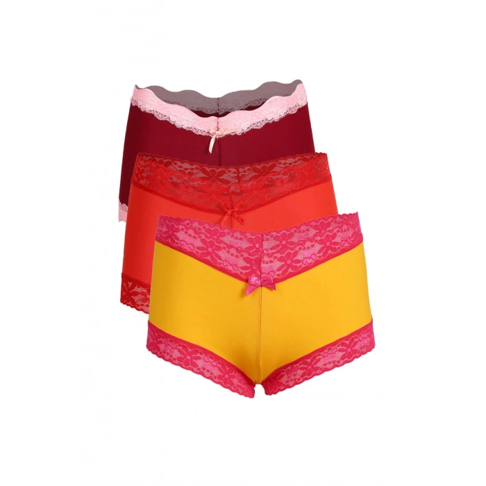 Moda Çizgi Bayan 3lü Boxer 40216