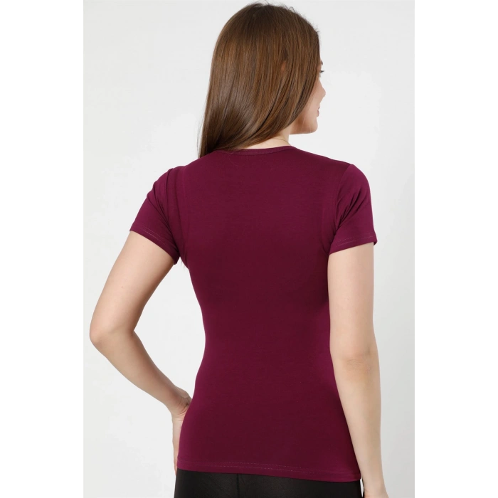 Moda Çizgi Bayan Kısa Kol Body 232M