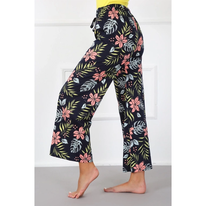 Moda Çizgi Bayan Pamuk Tek Alt Pijama 210012