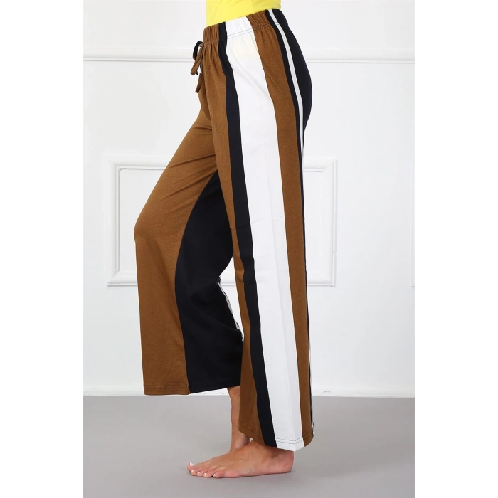 Moda Çizgi Bayan Pamuk Tek Alt Pijama 210015