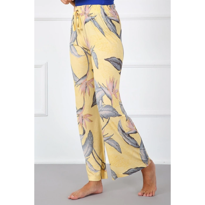 Moda Çizgi Bayan Pamuk Tek Alt Pijama 210019