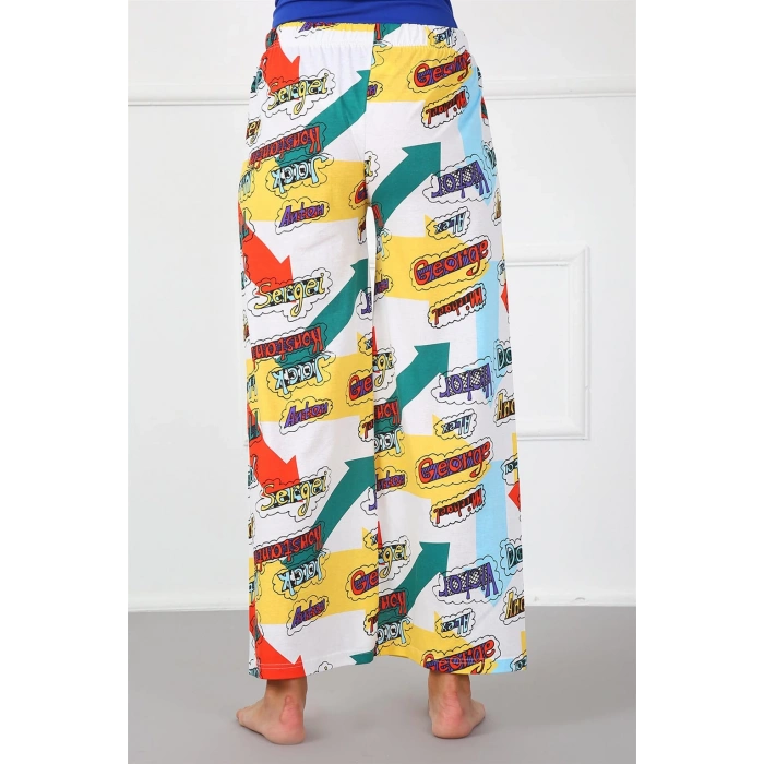 Moda Çizgi Bayan Pamuk Tek Alt Pijama 210021