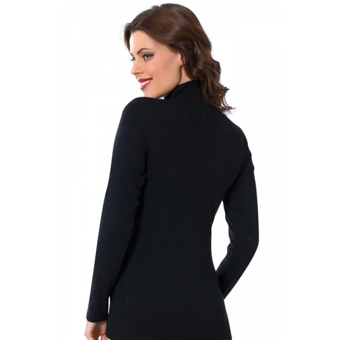 Moda Çizgi Bayan Uzun Kol Boğazlı Body 247