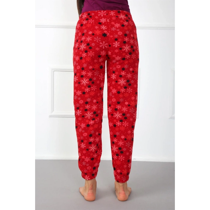 Moda Çizgi Bayan Welsoft Polar Tek Alt Pijama 210040