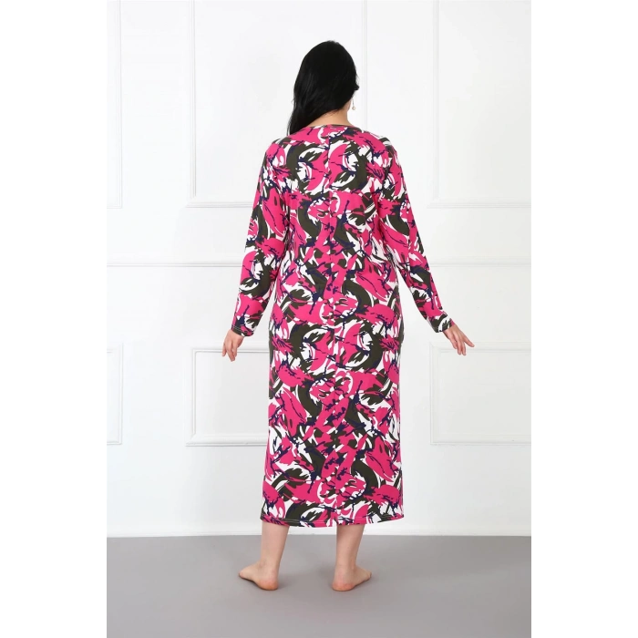 Moda Çizgi Büyük Beden Anne Gecelik 1334