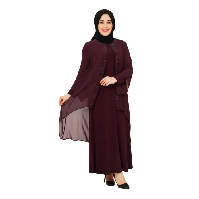 Moda Çizgi Büyük Beden Elbise