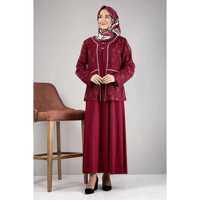 Moda Çizgi Büyük Beden Elbise