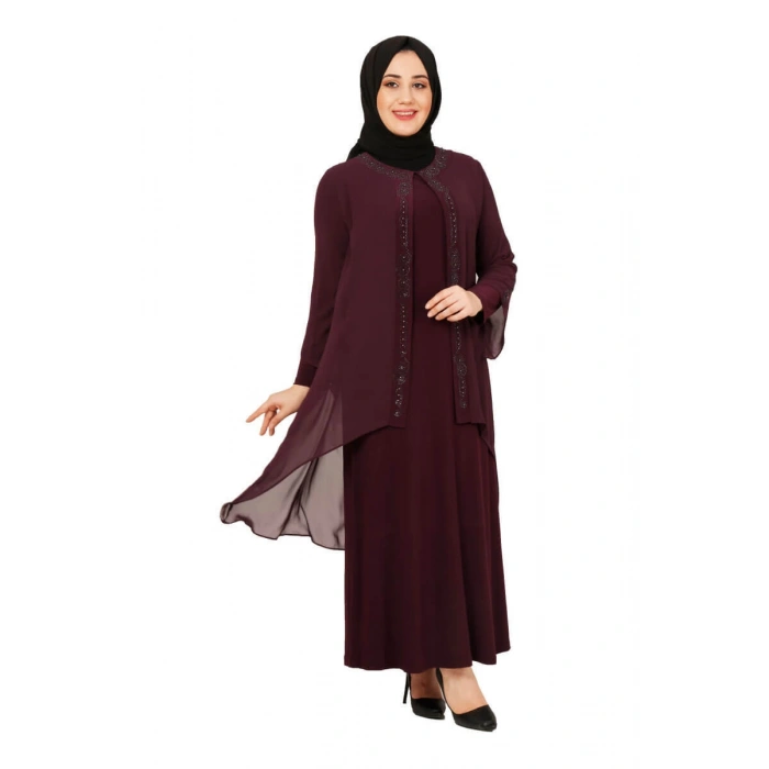 Moda Çizgi Büyük Beden Elbise