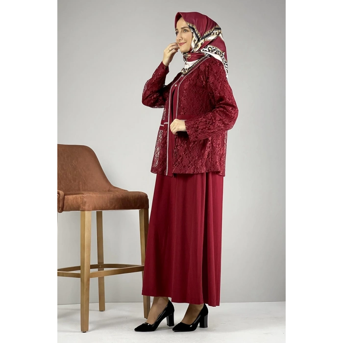 Moda Çizgi Büyük Beden Elbise