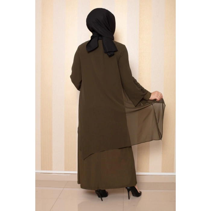 Moda Çizgi Büyük Beden Elbise