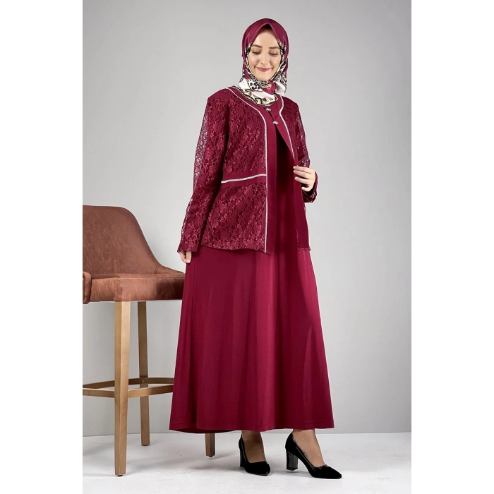 Moda Çizgi Büyük Beden Elbise