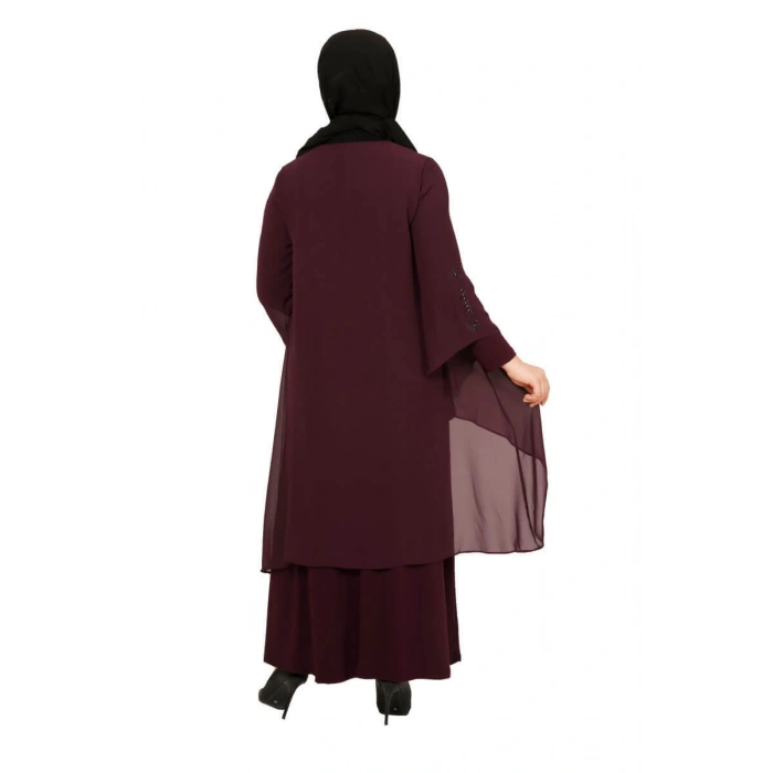 Moda Çizgi Büyük Beden Elbise