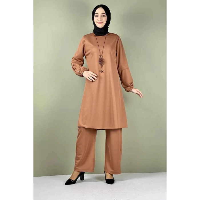 Moda Çizgi Büyük Beden Tesettür Takım