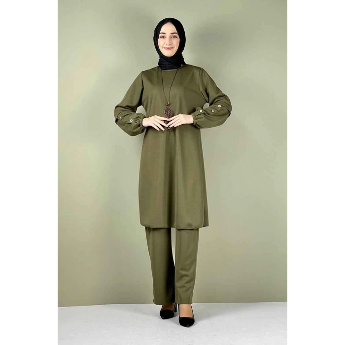 Moda Çizgi Büyük Beden Tesettür Takım