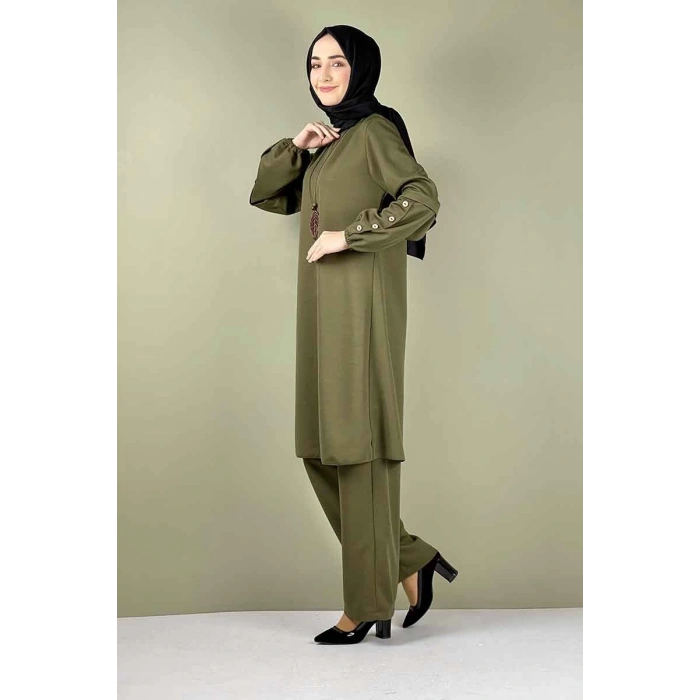 Moda Çizgi Büyük Beden Tesettür Takım