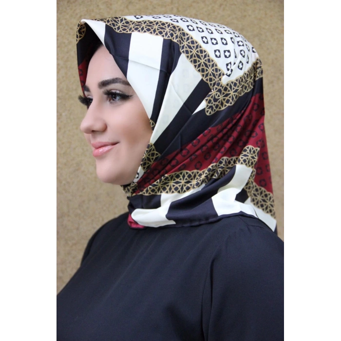 Moda Çizgi Desenli Eşarp