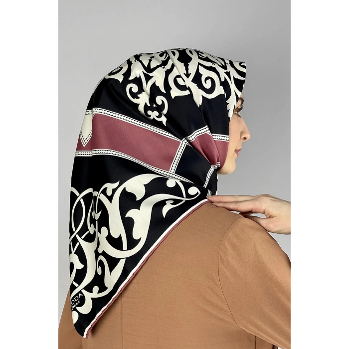 Moda Çizgi Desenli Eşarp