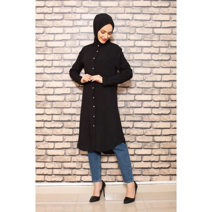 Moda Çizgi Desenli Tunik