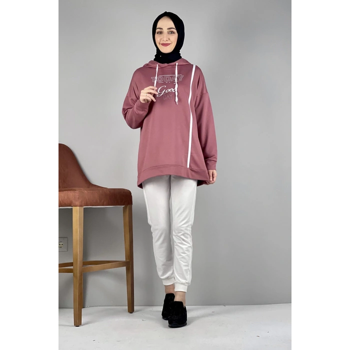 Moda Çizgi Desenli Tunik