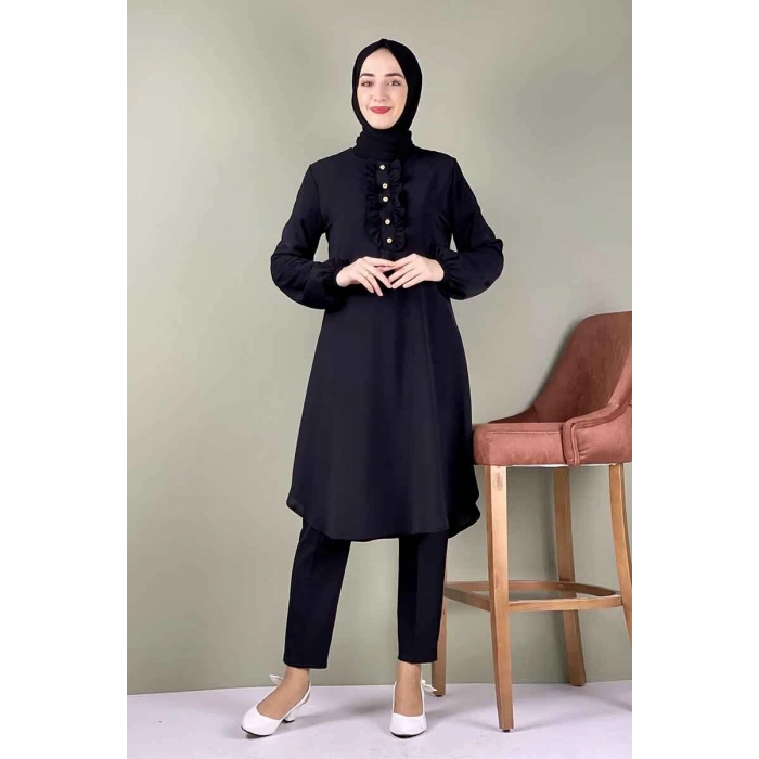 Moda Çizgi Desenli Tunik