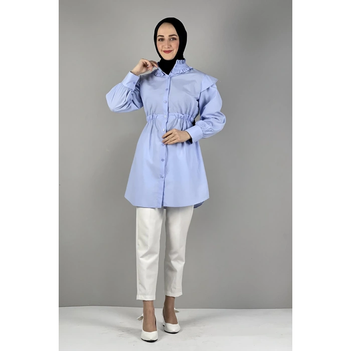 Moda Çizgi Desenli Tunik