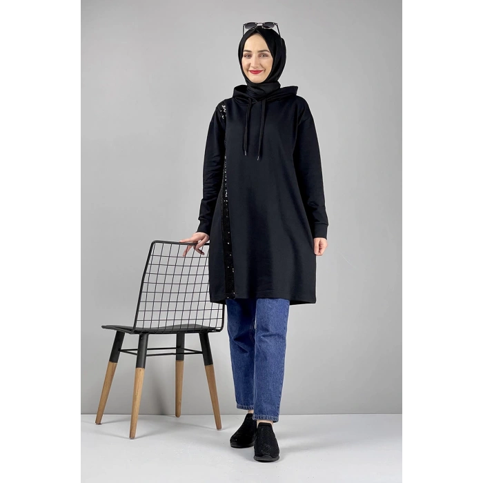 Moda Çizgi Desenli Tunik