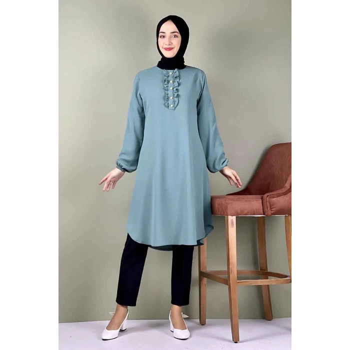 Moda Çizgi Desenli Tunik