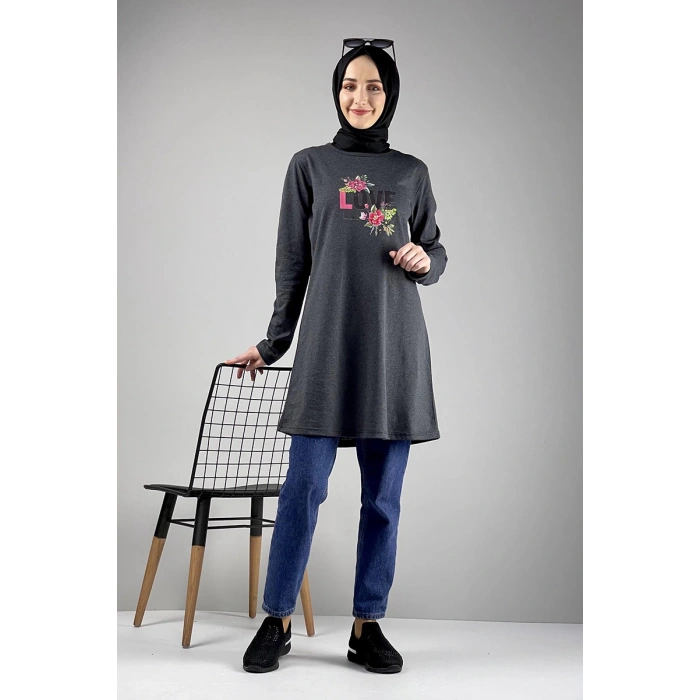 Moda Çizgi Desenli Tunik