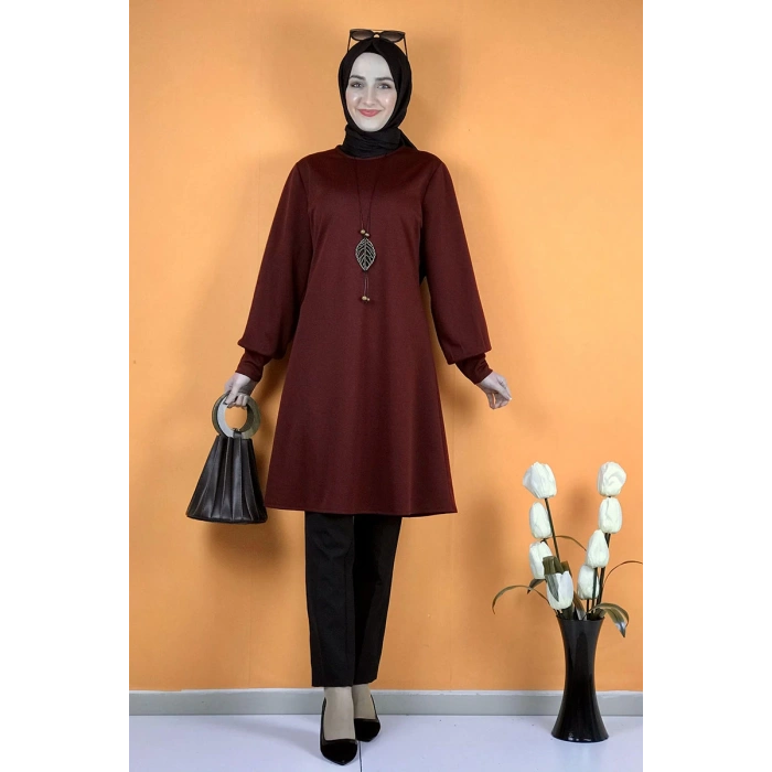 Moda Çizgi Desenli Tunik