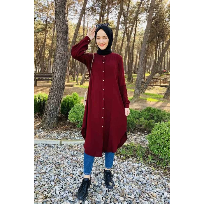 Moda Çizgi Desenli Tunik