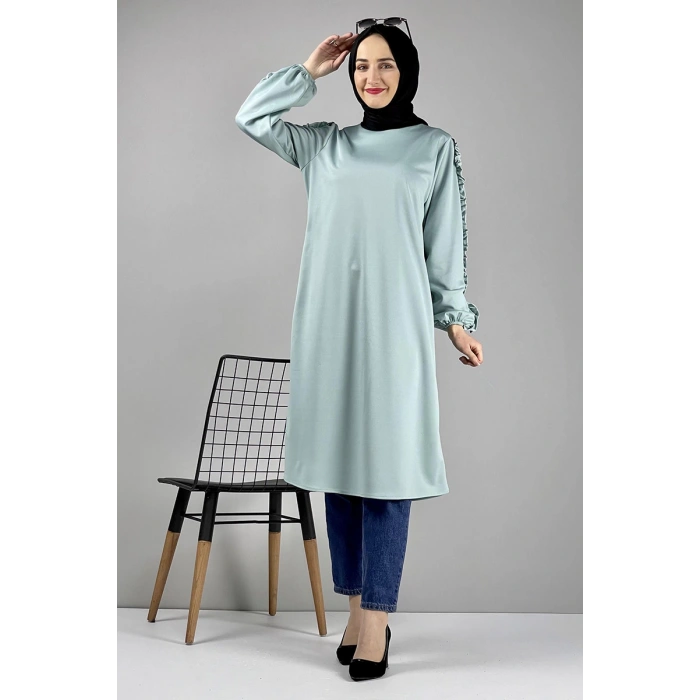 Moda Çizgi Desenli Tunik