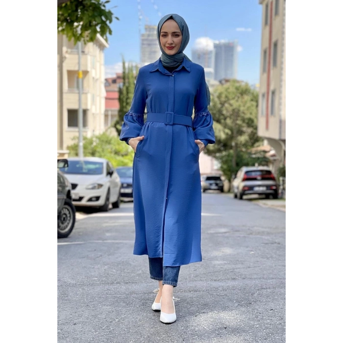 Moda Çizgi Desenli Tunik