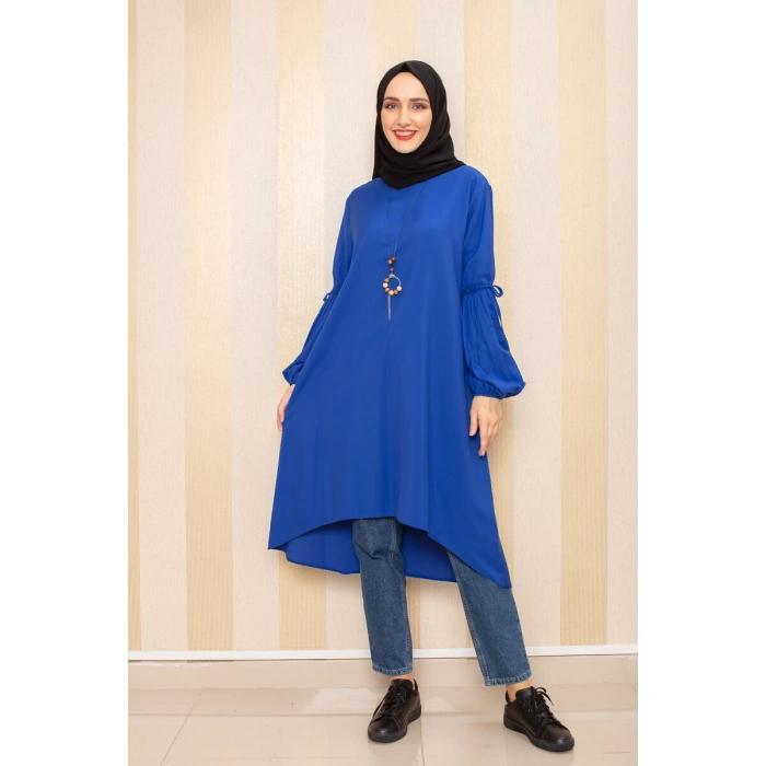 Moda Çizgi Desenli Tunik