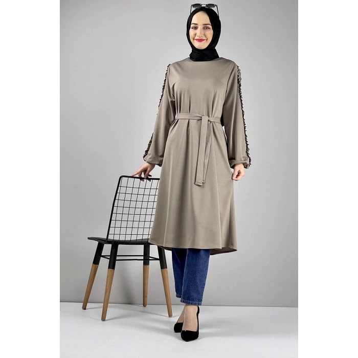 Moda Çizgi Desenli Tunik