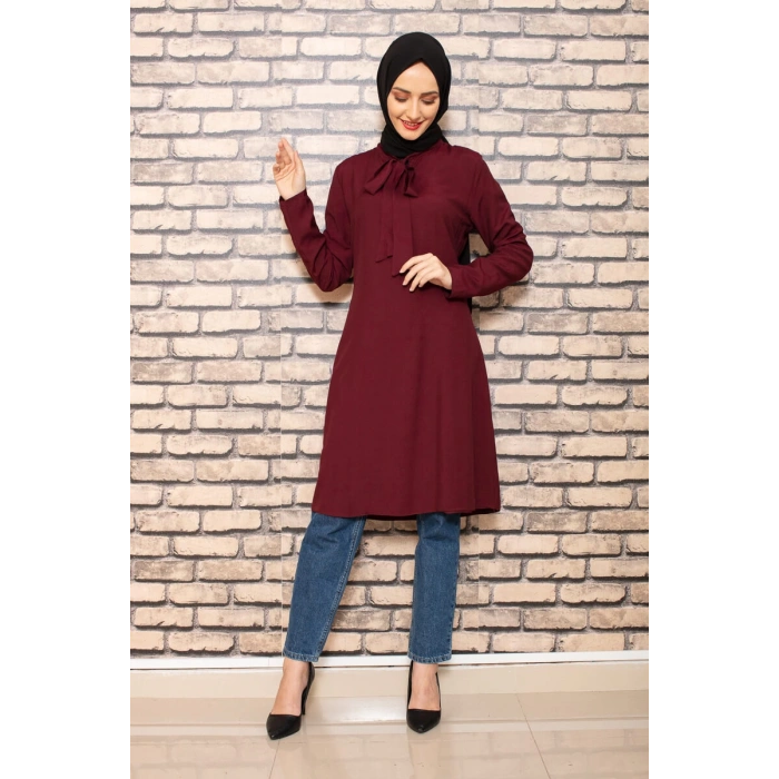 Moda Çizgi Desenli Tunik