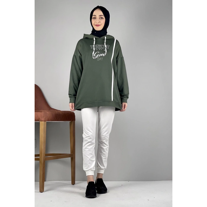 Moda Çizgi Desenli Tunik