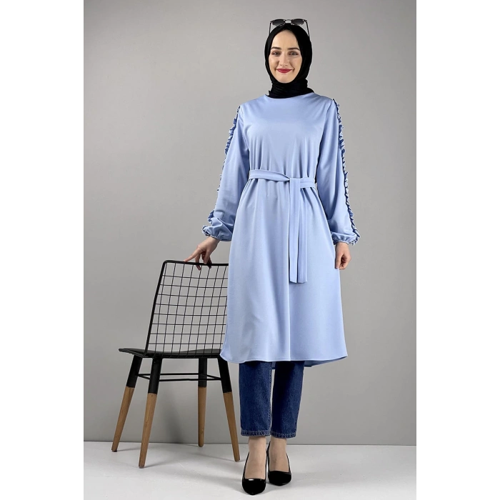 Moda Çizgi Desenli Tunik