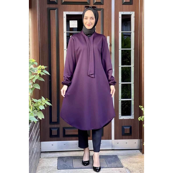 Moda Çizgi Desenli Tunik