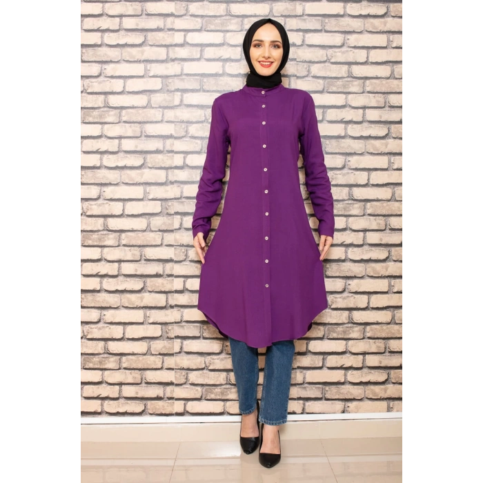 Moda Çizgi Desenli Tunik